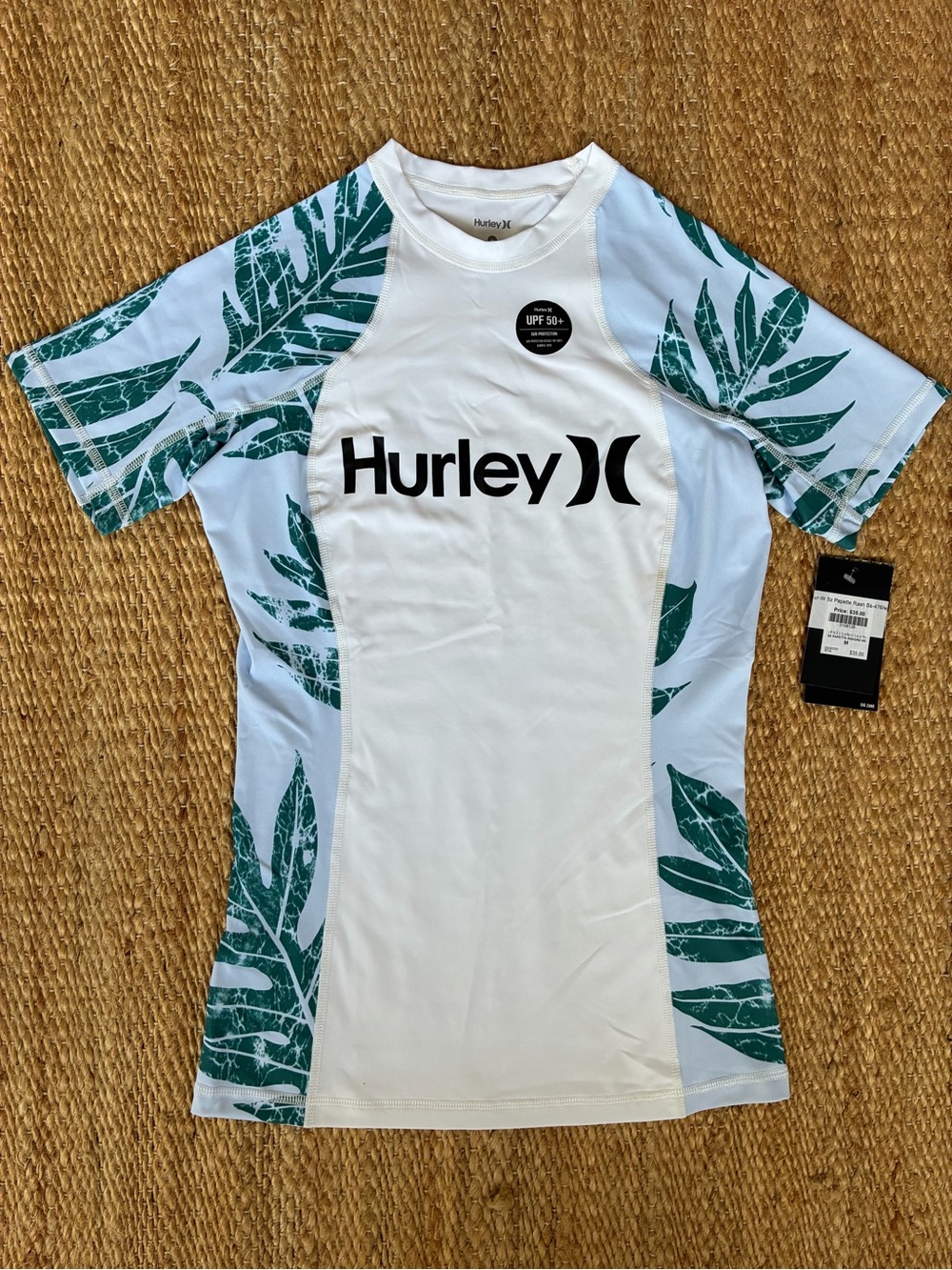Hurley + Sig Zane Women’s M Short-Sleeve Rash Guard NWT
